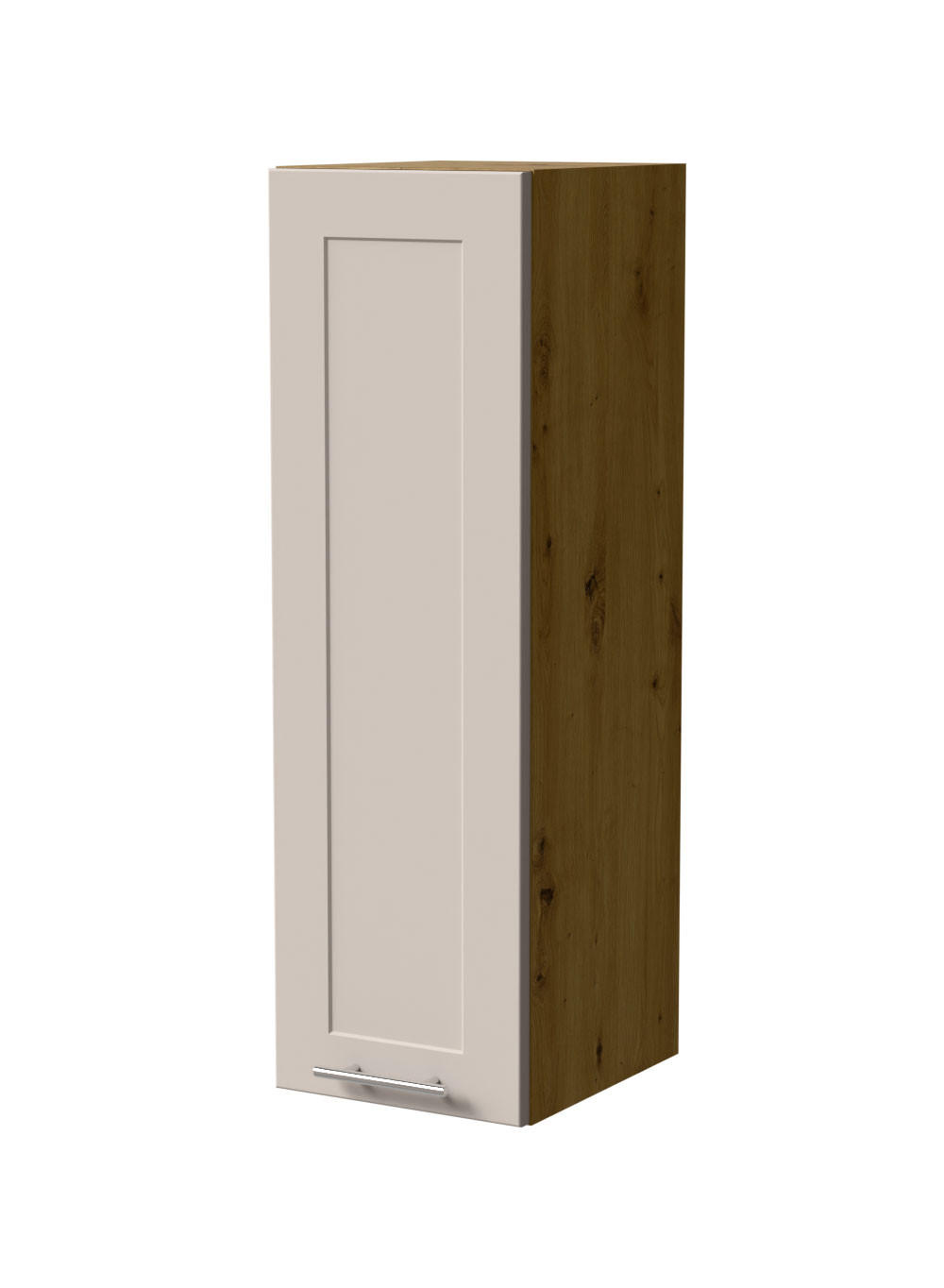 HÄNGESCHRANK Oslo W4/30 Eiche Artisan / Kaschmir Matt 30 / 32,5 / 96cm - Kaschmir/Eiche Artisan, Holz/Holzwerkstoff (30/96/32.5cm) - Feldmann-Wohnen