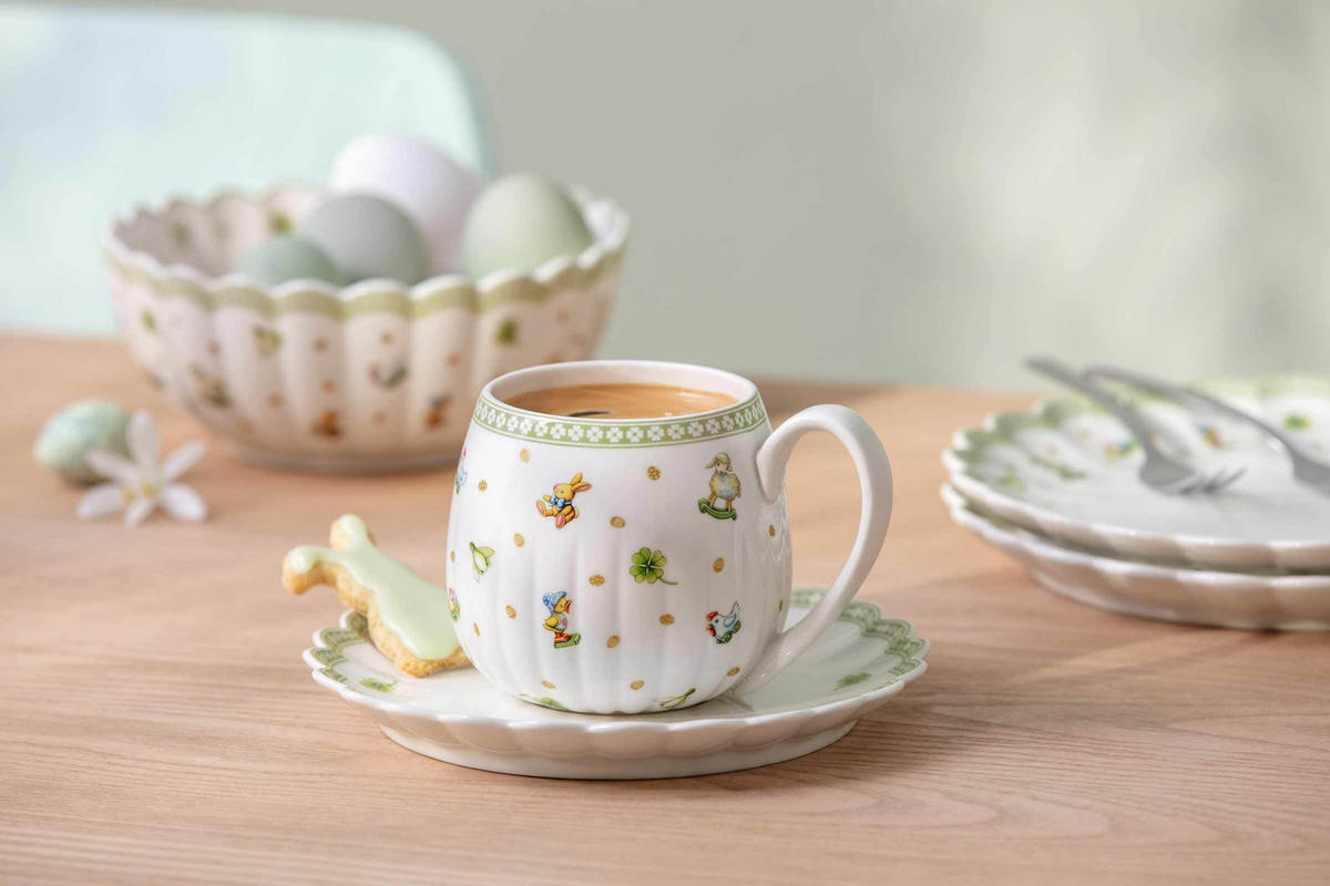 HENKELBECHER Easter Delight grün 350 ml 6er Set - Grün, Keramik (0.35L) - Villeroy & Boch