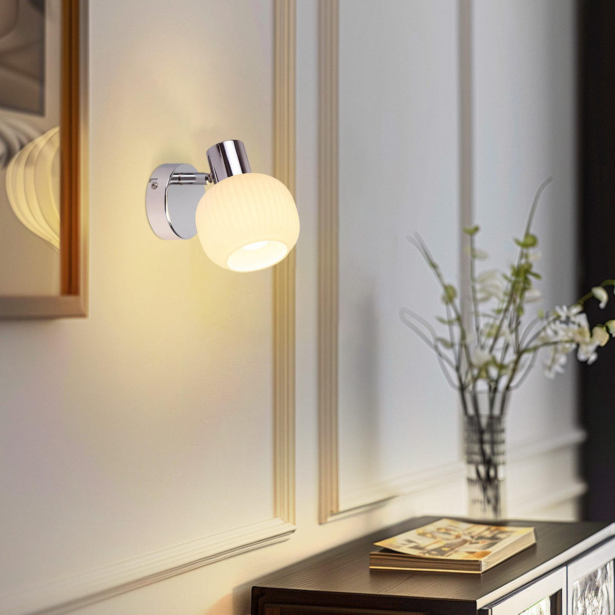 DECKENSTRAHLER Flammhart 10/13/12.5 cm - Weiß, Metall (12.5/10/13cm) - ZMH