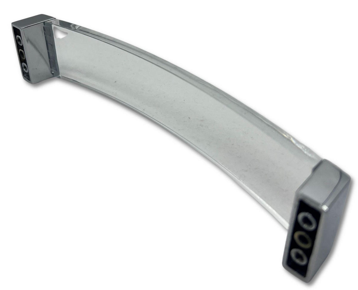 MÖBELGRIFF BA 160mm, Küchengriff Acrylglas & Chrom glänzend - Chromfarben, Metall (3.2/2.8/17cm)