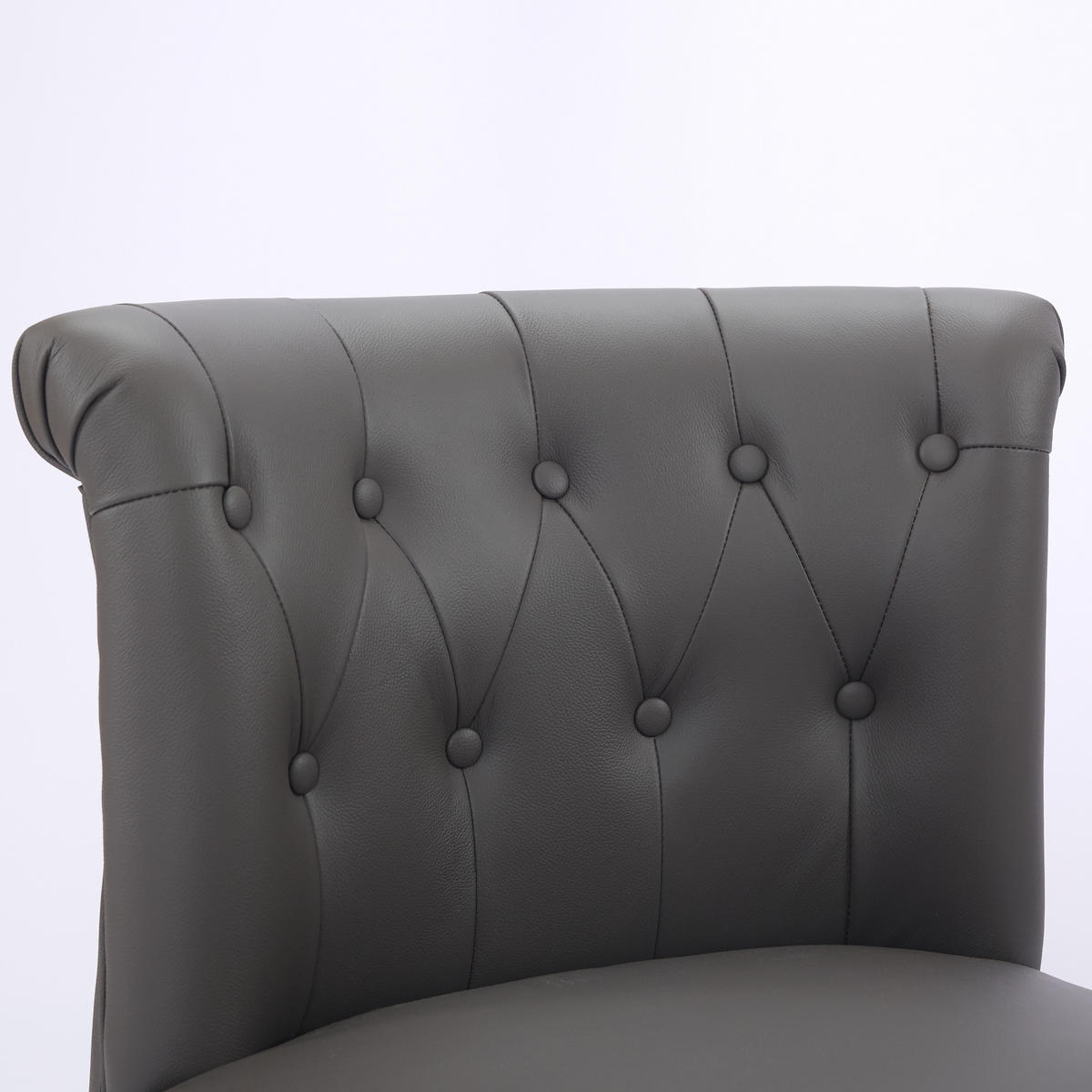 STUHL Echtleder Massivholzbeine, DE-42328, Grau - Grau, Holzwerkstoff (60/72/56cm) - ComfortXL