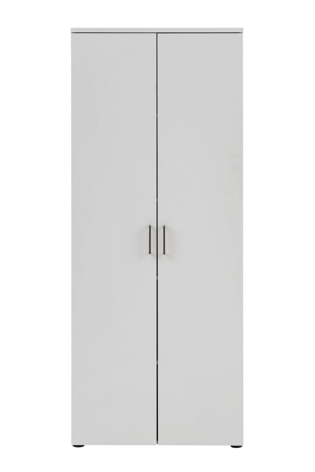 AKTENSCHRANK Hippo Large  200x80x41 cm 5 Fächern & 2 Flügeltüren Lichtgrau - Grau, Holz (80/200/41cm) - PROREGAL
