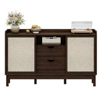 SIDEBOARD 150/39,5/80 cm aus Holzwerkstoff mit Schiebetüren, 2 Schubladen und verstellbaren Einlegeböden, Natur - Naturfarben, Holzwerkstoff (150/80/39.5cm) - Redom
