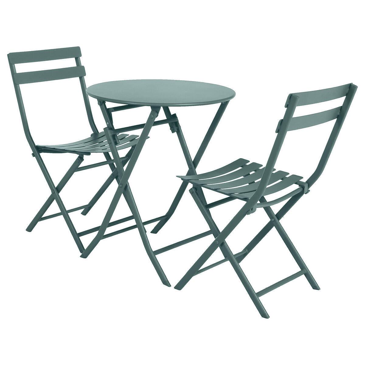 GARTENTISCH Greensboro Ø 60 cm - Grün, Metall (60/60/71cm)