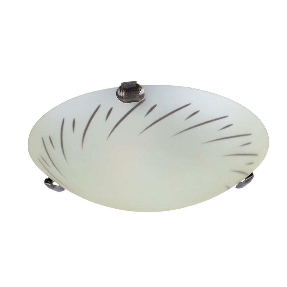 LED DECKENLEUCHTE Metall Glas Weiß Opal - Weiß, Glas (25/25/6.5cm)