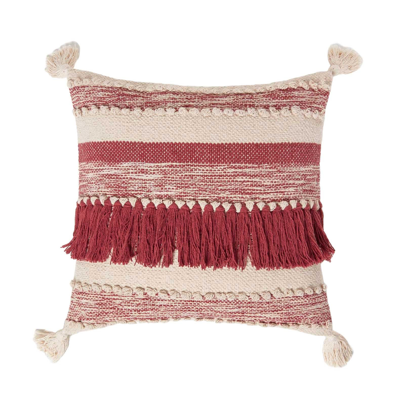 KELIM-KISSEN Zadar 45/45 cm - Creme, Textil (45/45cm) - Homescapes