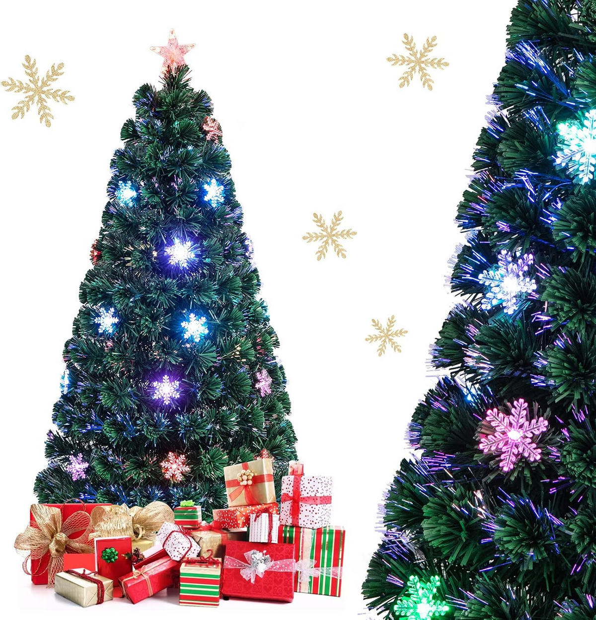 WEIHNACHTSBAUM Grün - Grün, Kunststoff (150cm) - COSTWAY
