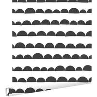 TAPETE grafisches Motiv 53 cm x 10.05 m - Schwarz, Papier (53/0.1cm) - ESTAhome