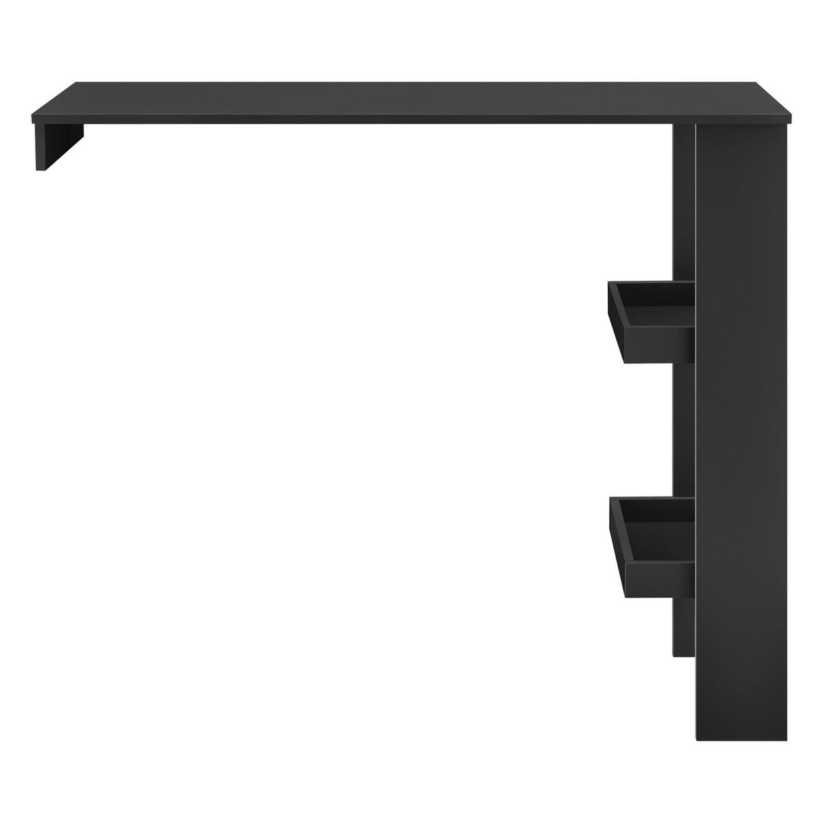 BARTISCH Sölvesborg - Schwarz, Holzwerkstoff (120/106/45cm) - [en.casa]