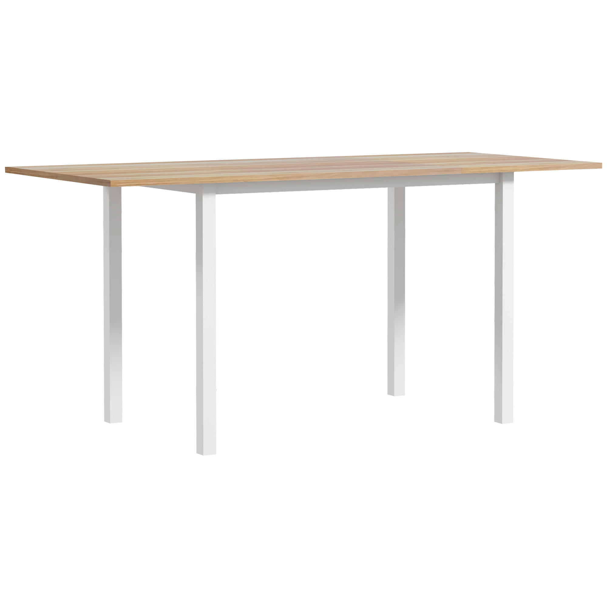 ESSTISCH klappbar, MDF, Stahl, Braun - Braun, Kunststoff (160/70/76cm) - HOMCOM