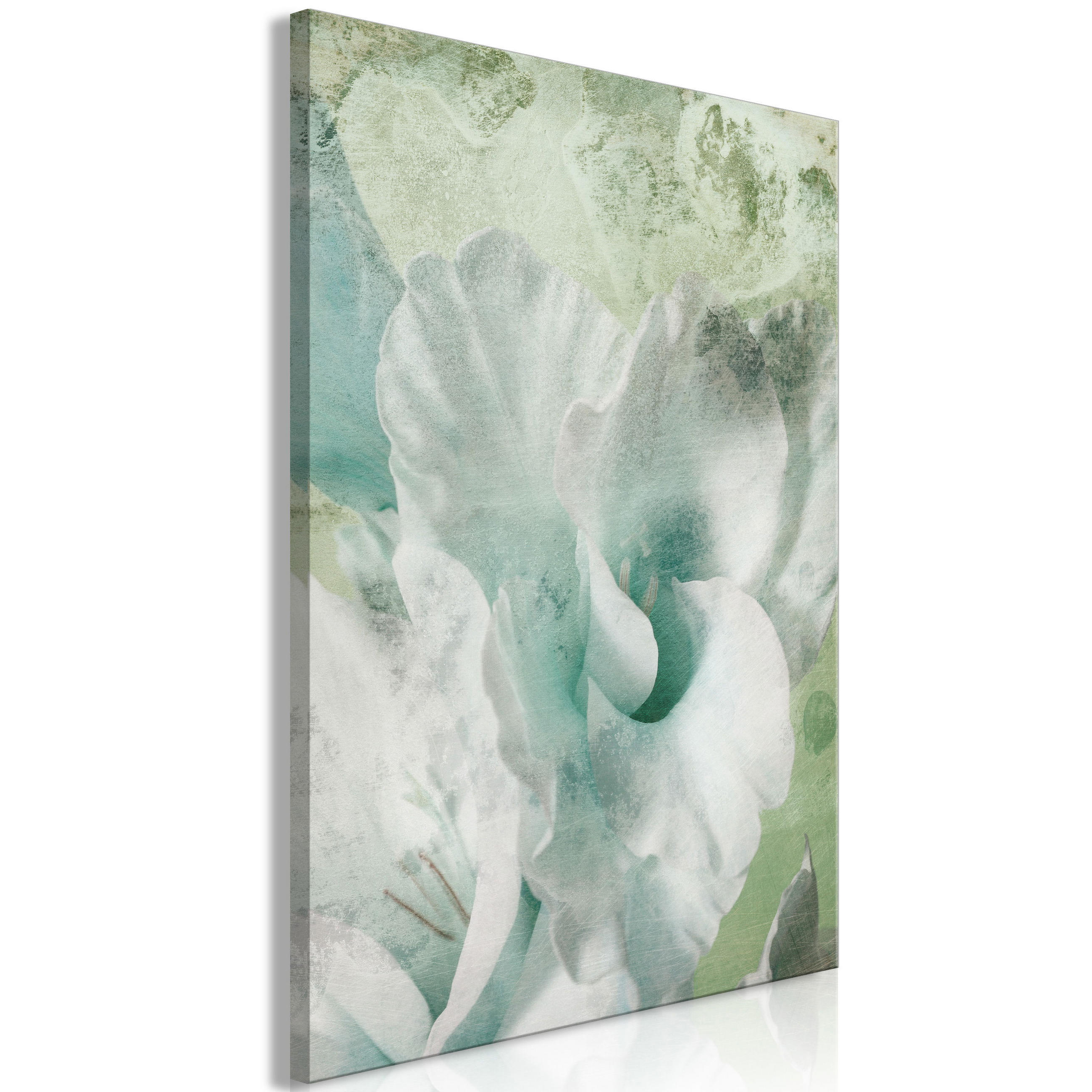 KUNSTDRUCK Grün 80/120 cm - Grau/Grün, Textil (80/120cm) - KUNSTLOFT