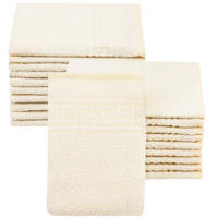WASCHHANDSCHUH, 20er-Set, 16x22 cm, 80% Baumwolle, 20% Polyester, Gelb - Gelb, Naturmaterialien (16/22cm) - Zollner