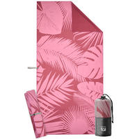 STRANDTUCH Thor 90/180 cm, Rosa Palmenblätter - Rosa, Textil (90/180cm) - Blumtal