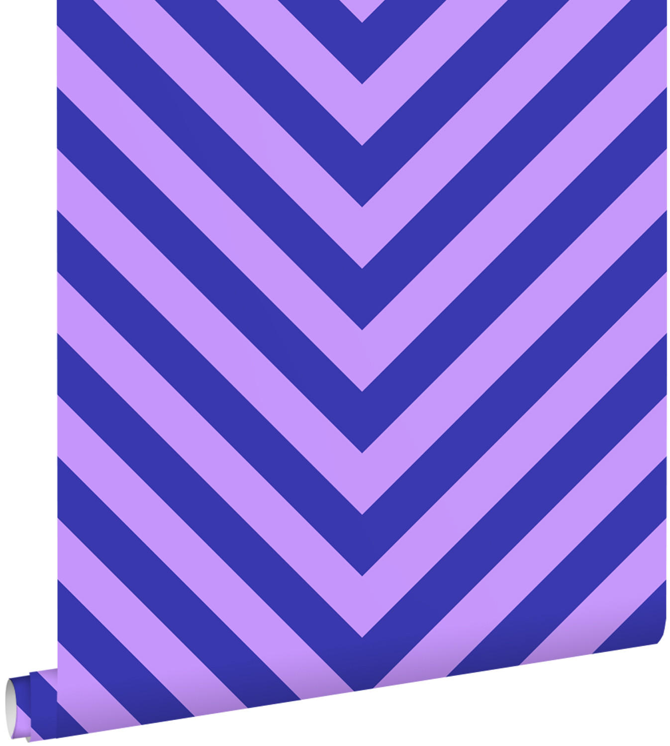 TAPETE Zickzackmuster 50 x 900 cm - Lila, Papier (50/900cm) - ESTAhome