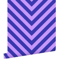 TAPETE Zickzackmuster 50 x 900 cm - Lila, Papier (50/900cm) - ESTAhome