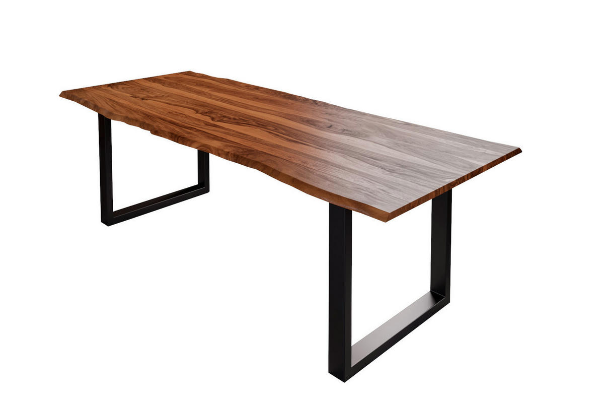 ESSTISCH HERO - Beige/Schwarz, Holz/Metall (85/160/77cm) - SAM