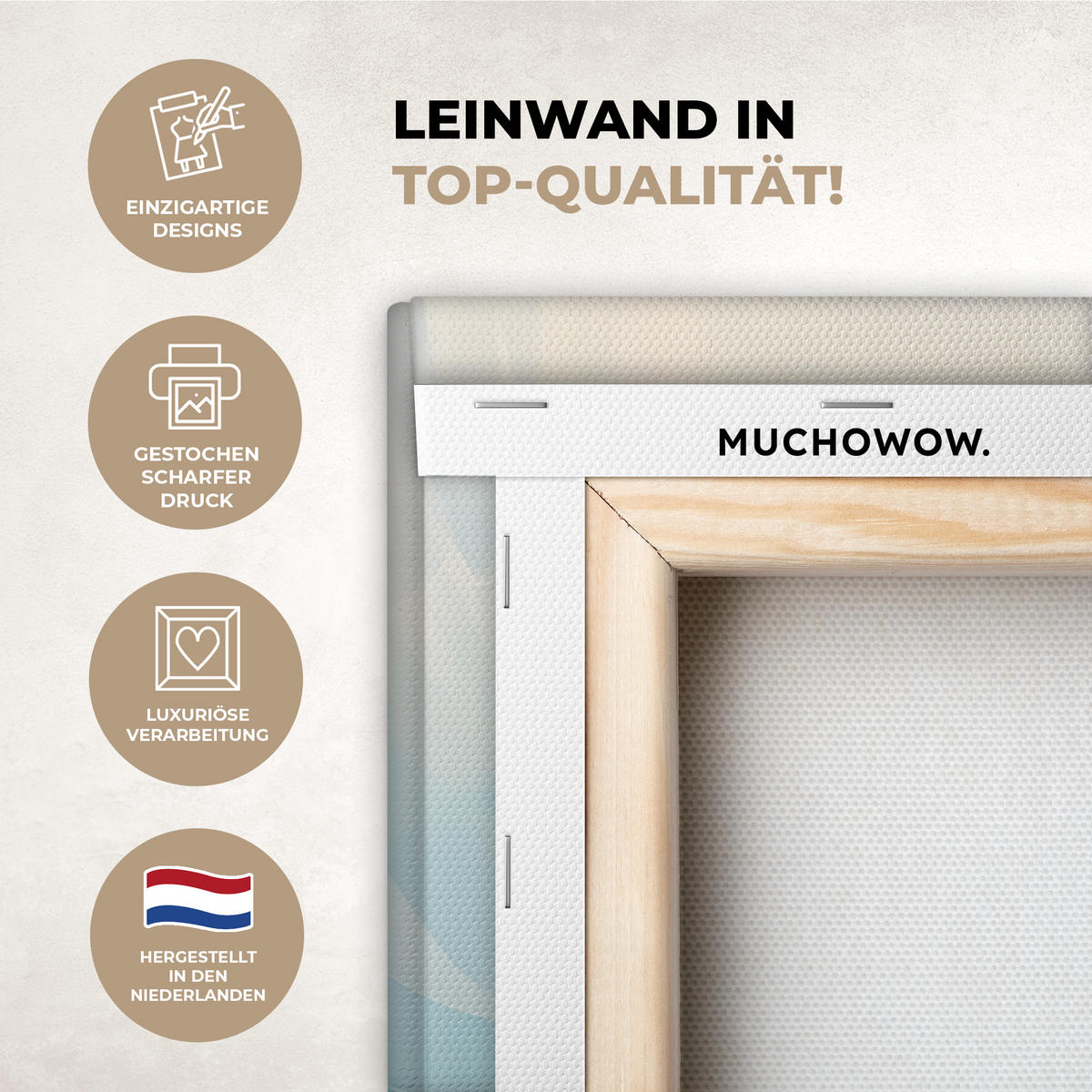 LEINWANDBILD Meer - Fische - Bunt - Dynamisch Wandbilder 80x60 cm - Hellblau, Textil (80/60cm) - MuchoWow