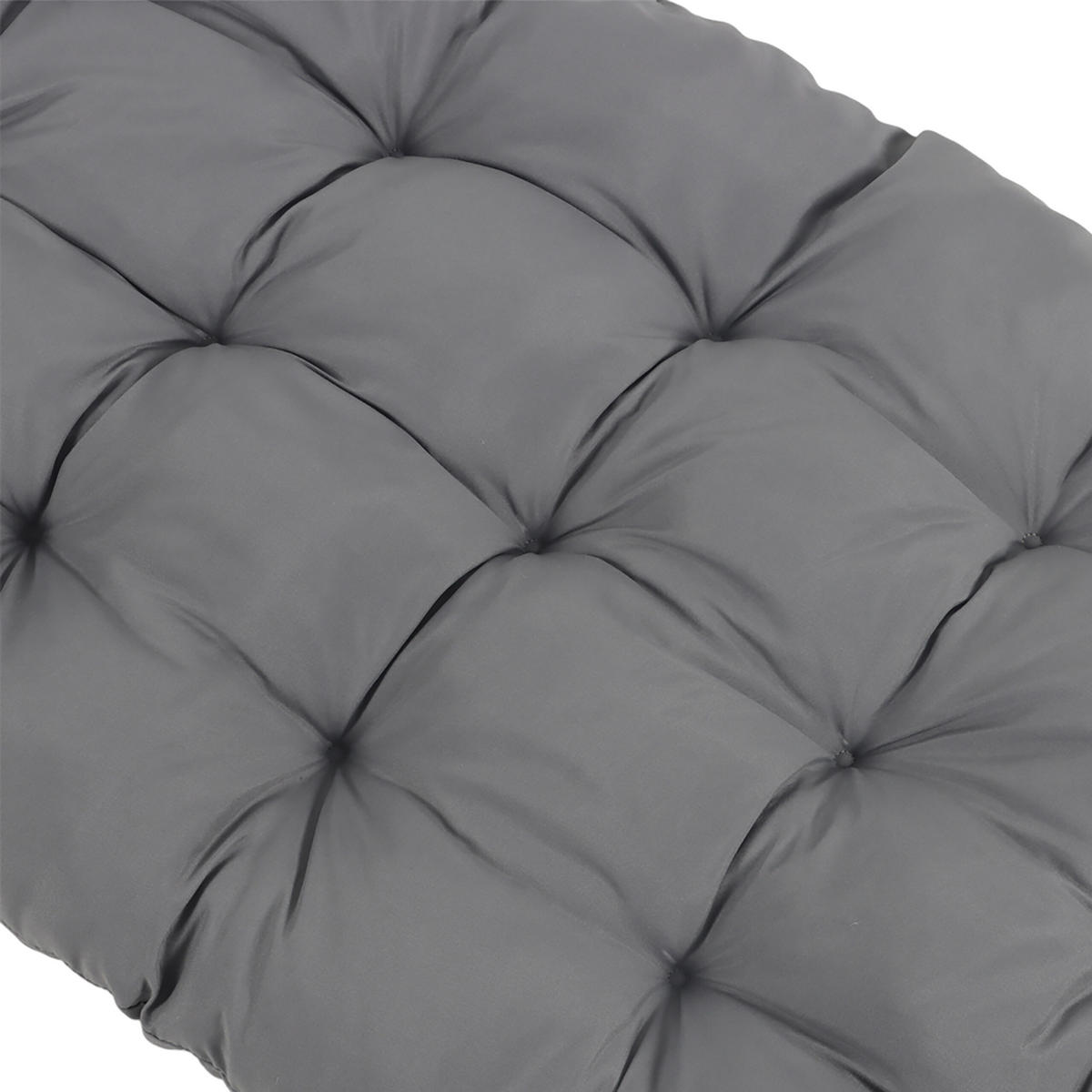 LAVIČKOVÝ sedák - sivá, textil/plast (50/8/160cm) - Relaxdays