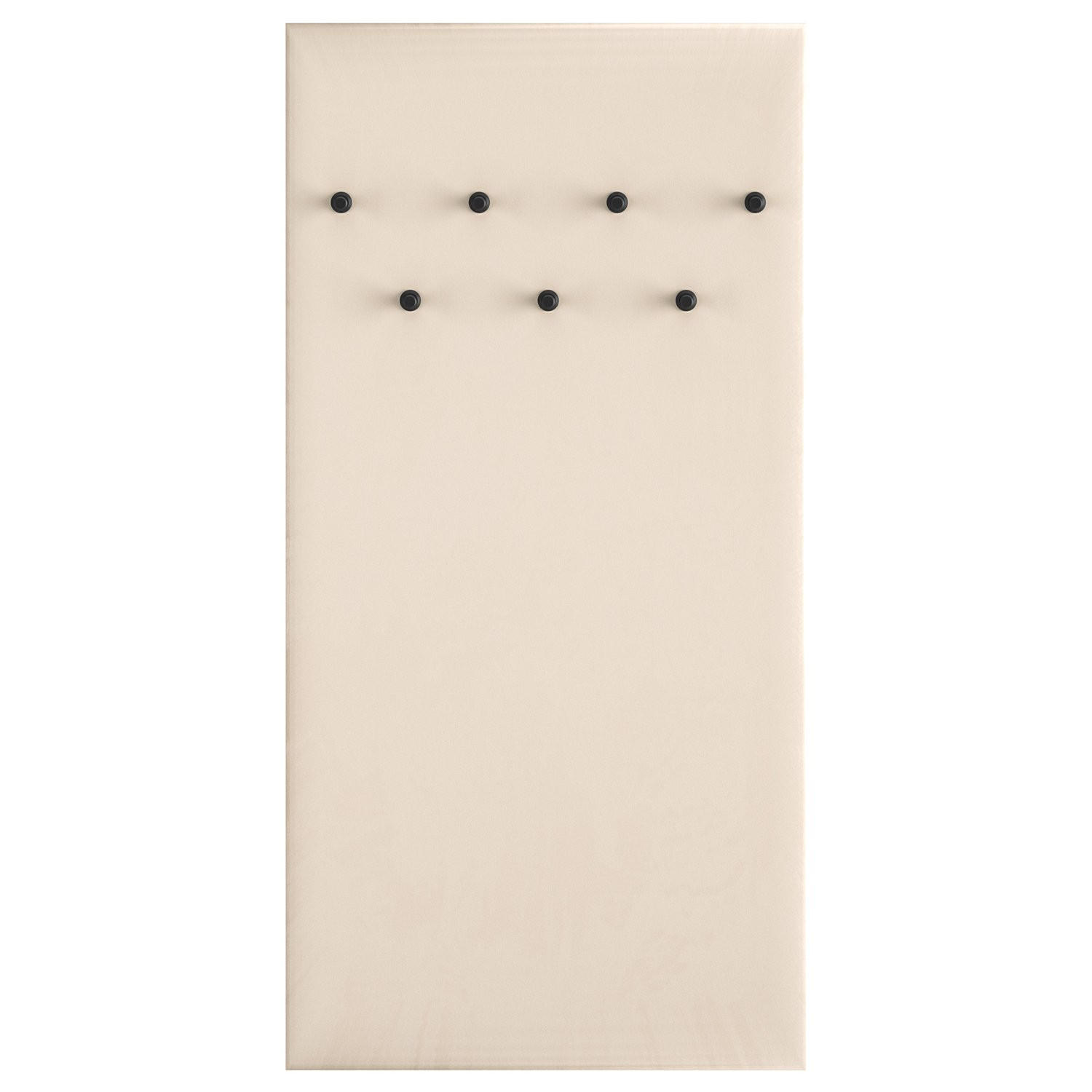 WANDGARDEROBE Caletto Beige gepolstert 68 cm - Beige/Schwarz, Holzwerkstoff (68/137/3cm) - Selsey