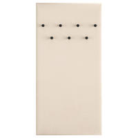 WANDGARDEROBE Caletto Beige gepolstert 68 cm - Beige/Schwarz, Holzwerkstoff (68/137/3cm) - Selsey