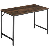 SCHREIBTISCH Jenkins, Höhe 75, 5 cm, Industrial Holz dunkel, rustikal - Rostfarben, Holzwerkstoff (60/120/75.5cm) - tectake