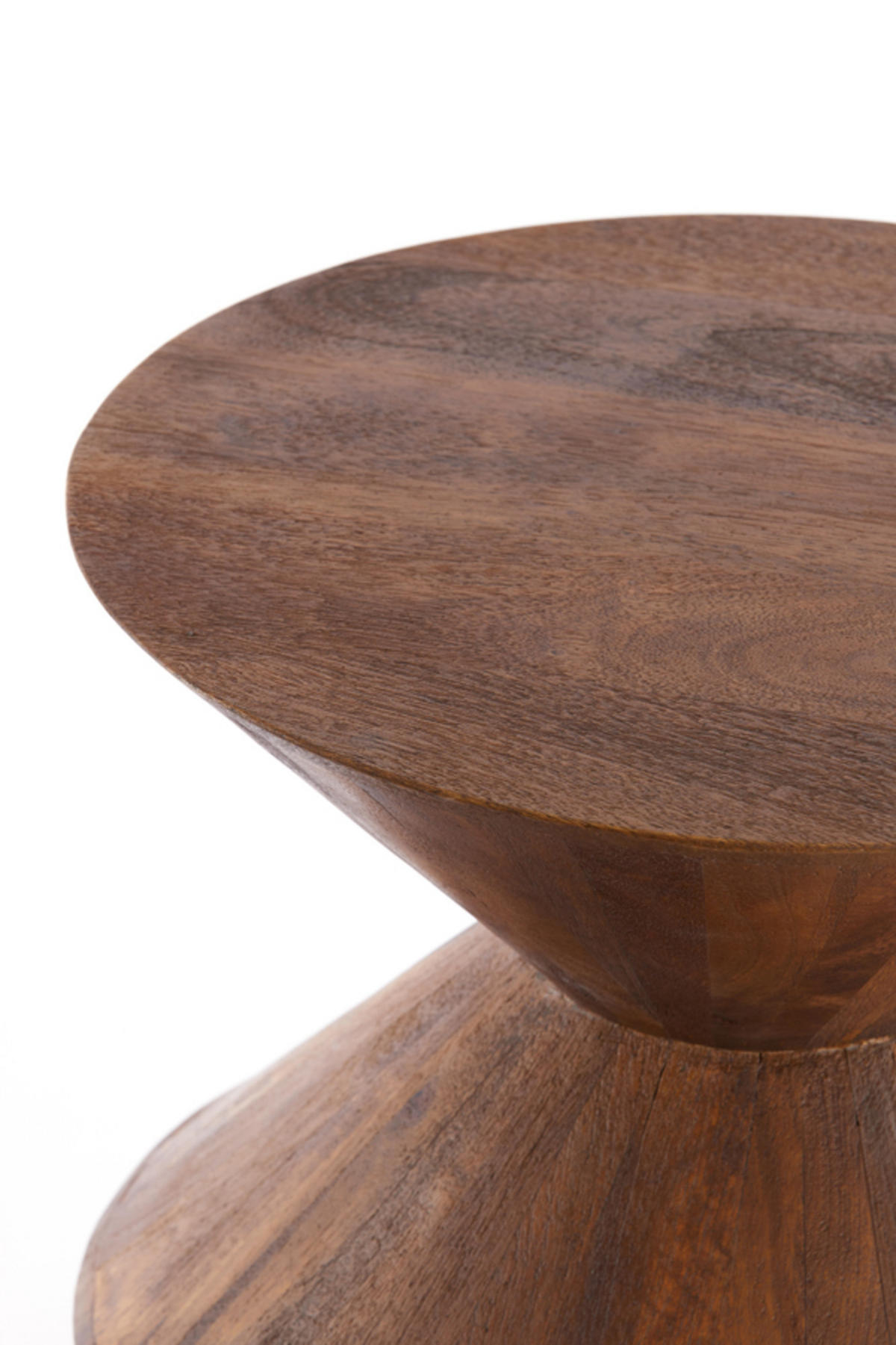 BEISTELLTISCH Larus Braun Ø45/60 cm - Dunkelbraun, Holz (45/45/60cm) - Light & Living