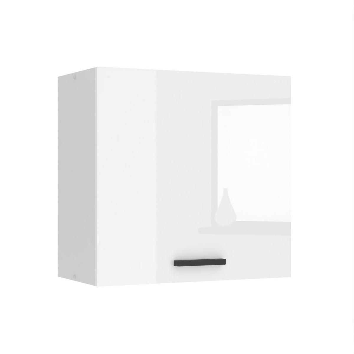 HÄNGESCHRANK SG 60 cm, mit 1 Tür, Weiß Hochglanz - Weiß, Holz (60/58/29.6cm) - B BELINI GROUP