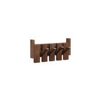 GARDEROBENLEISTE PORTE Nussbraun - 32 x 15 cm - Dunkelbraun, Holz (32/15/3.5cm) - Home Deluxe