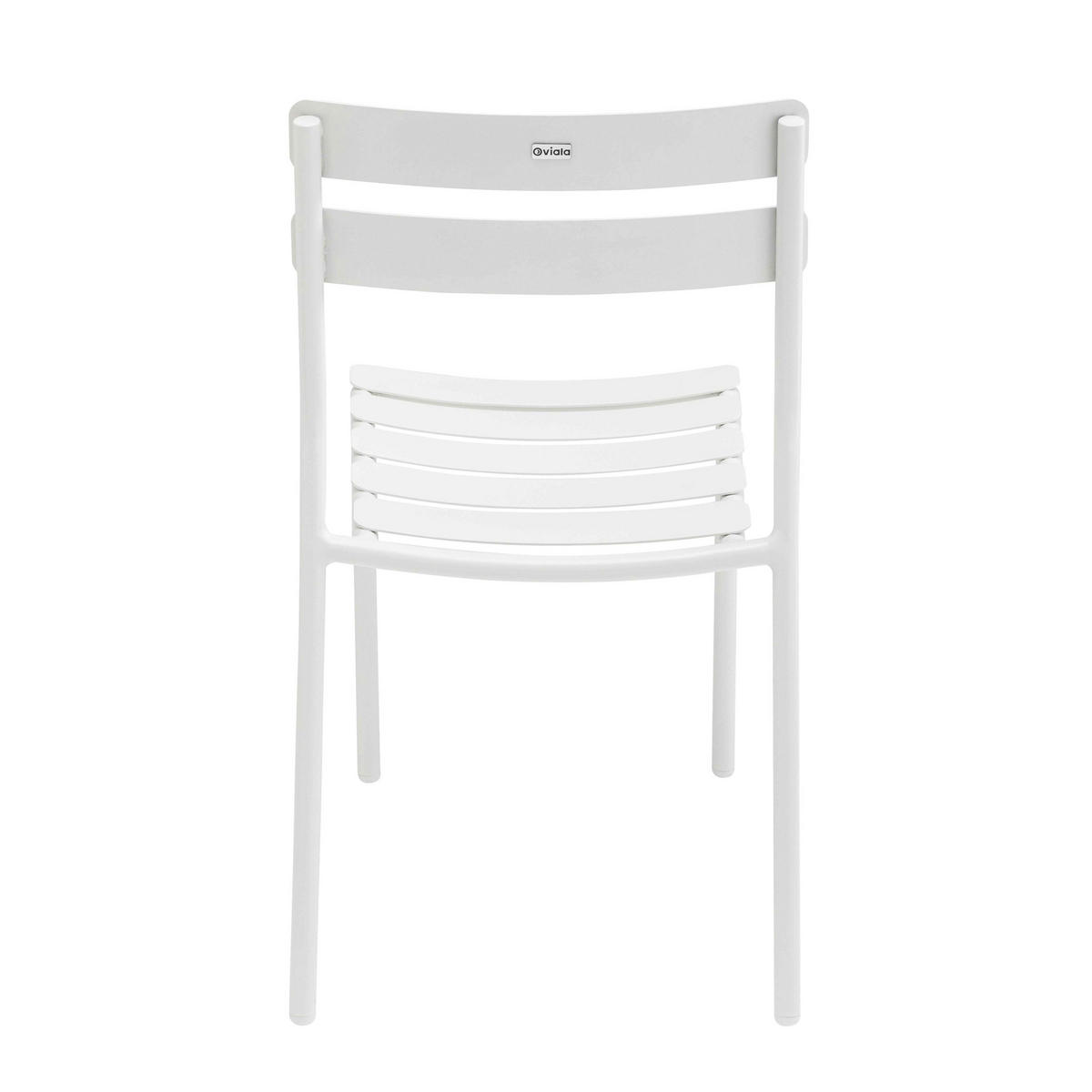 GARTENSTUHL, Weiß - Weiß, Metall (47/84/46cm) - Oviala