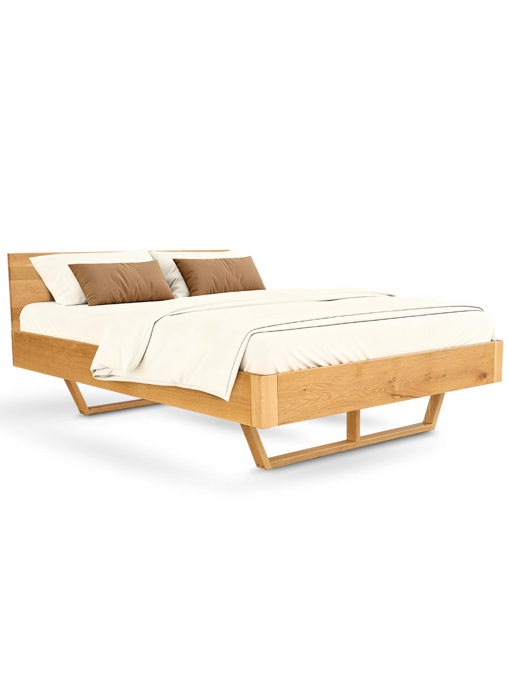 MASSIVHOLZBETT 160 cm x 200 cm - Eichefarben, Holz (160/200cm) - holz4home