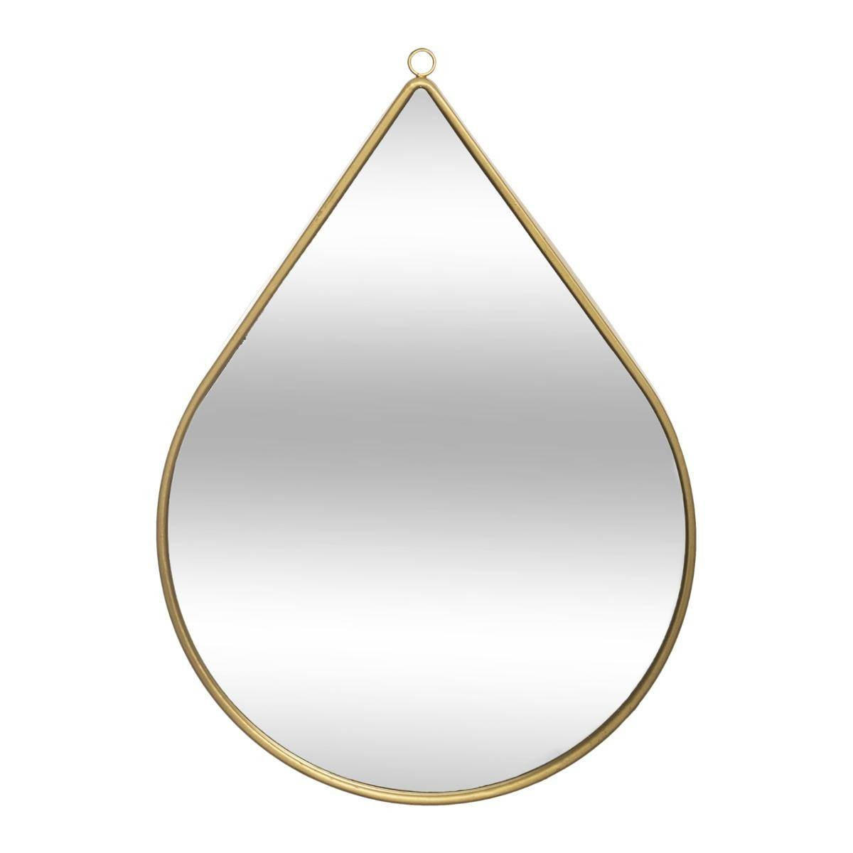 DEKO-SPIEGEL tropfenförmig 21/1,2/29 cm - Goldfarben, Metall (1.2/29/21cm) - Atmosphera Createur d´interieur