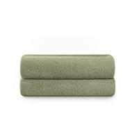 HANDTUCH 2er-Set, 2x Handtuch 50/100 cm, Hellgrün - Hellgrün, Textil (50/100cm) - Blumtal