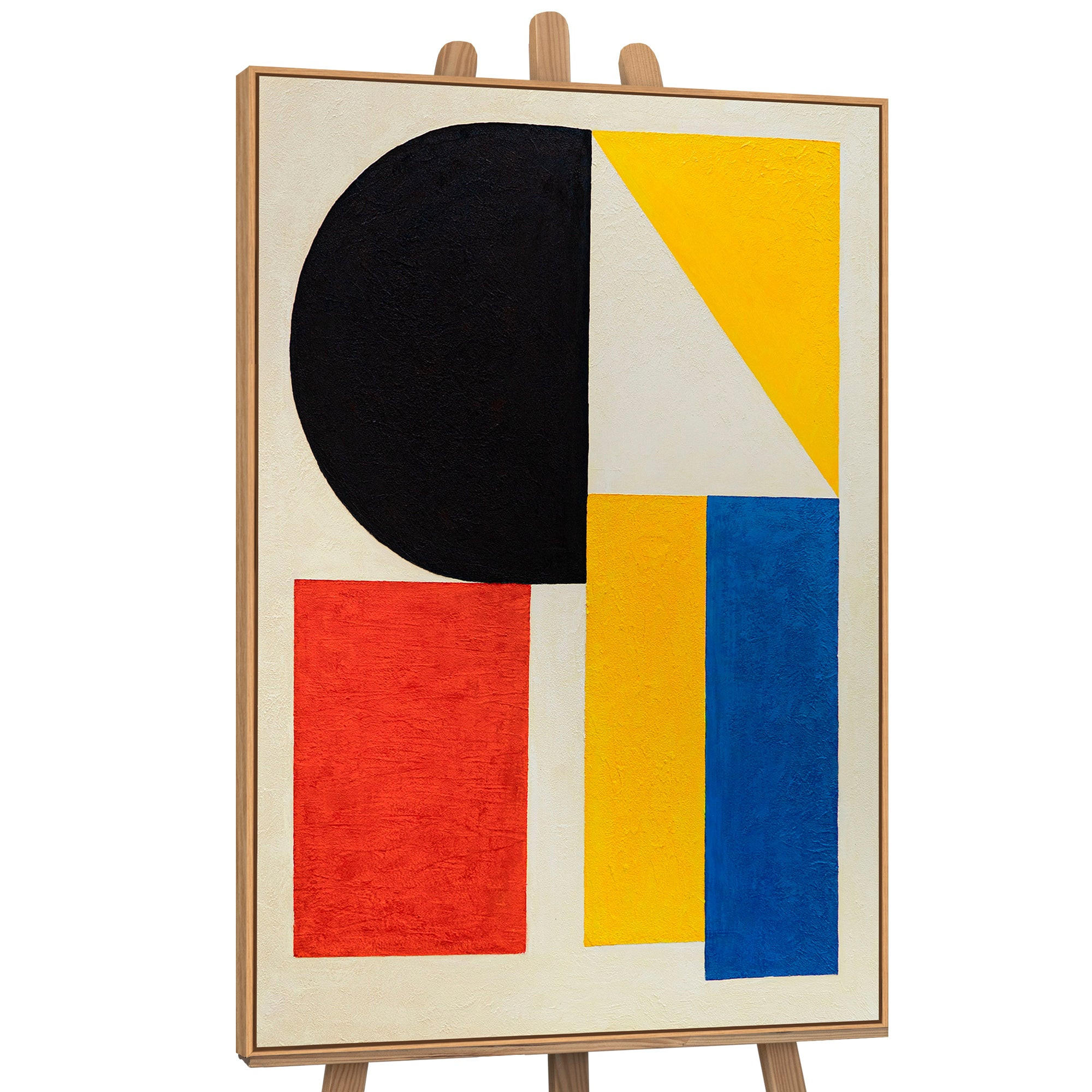 GEMÄLDE Kontraste Schattenfugenrahmen Eichefarben 120x80 cm - Eichefarben, Holz (120/80cm) - YS-art gallery