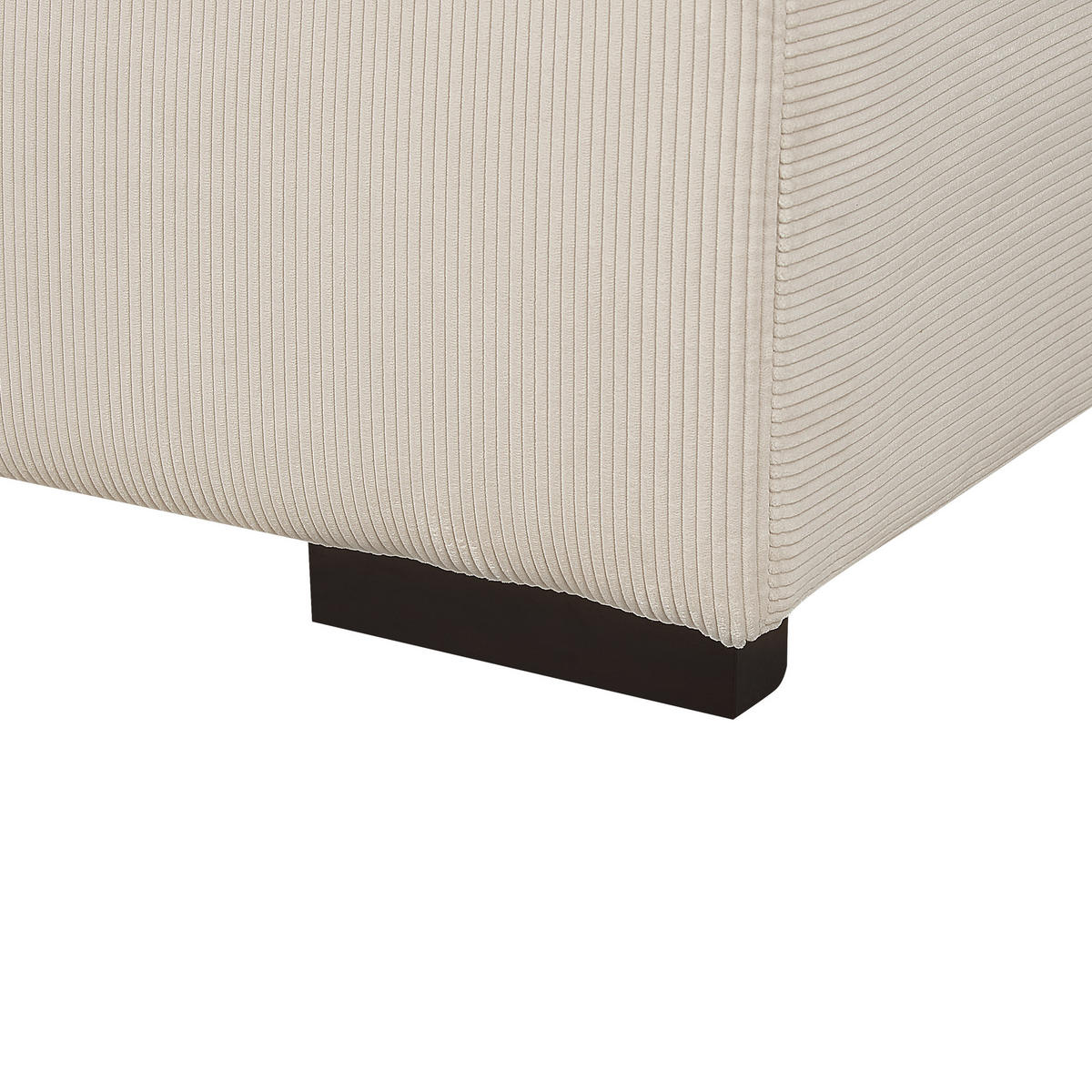 OTTOMANE Beige Lungo - Beige, Textil (80/35/80cm) - Beliani