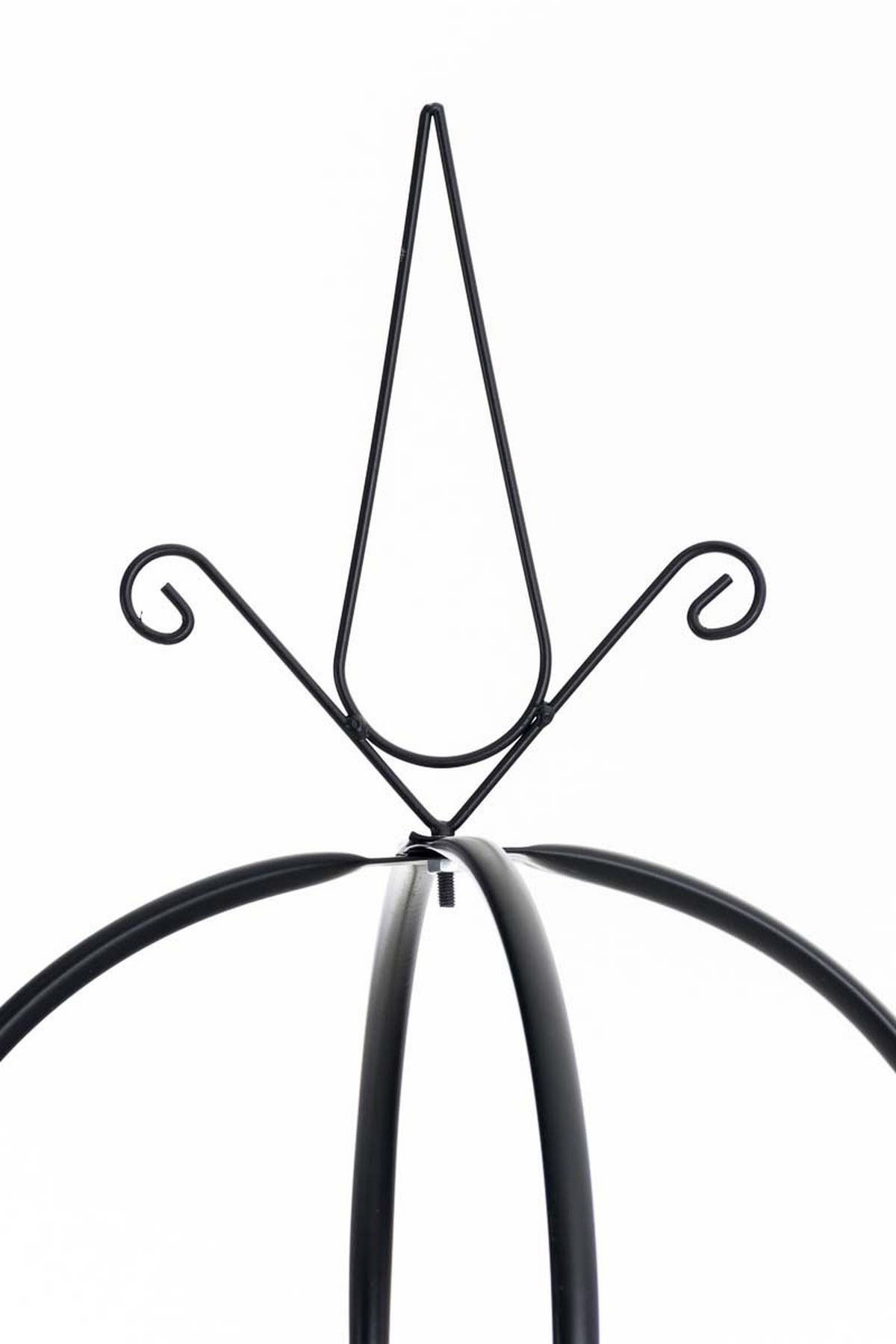RANKGITTER Metall Schwarz - Schwarz, Metall (38/190/38cm) - CLP