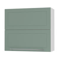 KÜCHENHÄNGESCHRANK Kvantum W8B/80 Mint Matt / Weiß Matt 80 / 32,5 / 72cm - Weiß/Mintgrün, Holz/Holzwerkstoff (80/72/32.5cm) - Feldmann-Wohnen