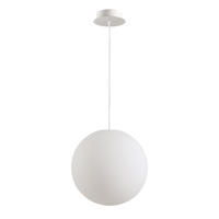 AUSSEN-HÄNGEKUGEL Globe Ø 30cm - Weiß, Kunststoff (30/30/30cm) - s.luce