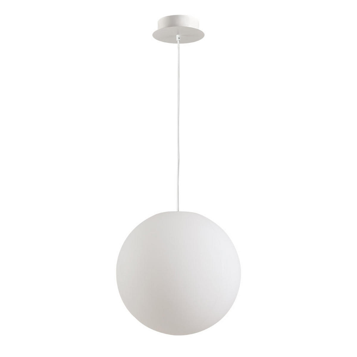 AUSSEN-HÄNGEKUGEL Globe Ø 30cm - Weiß, Kunststoff (30/30/30cm) - s.luce