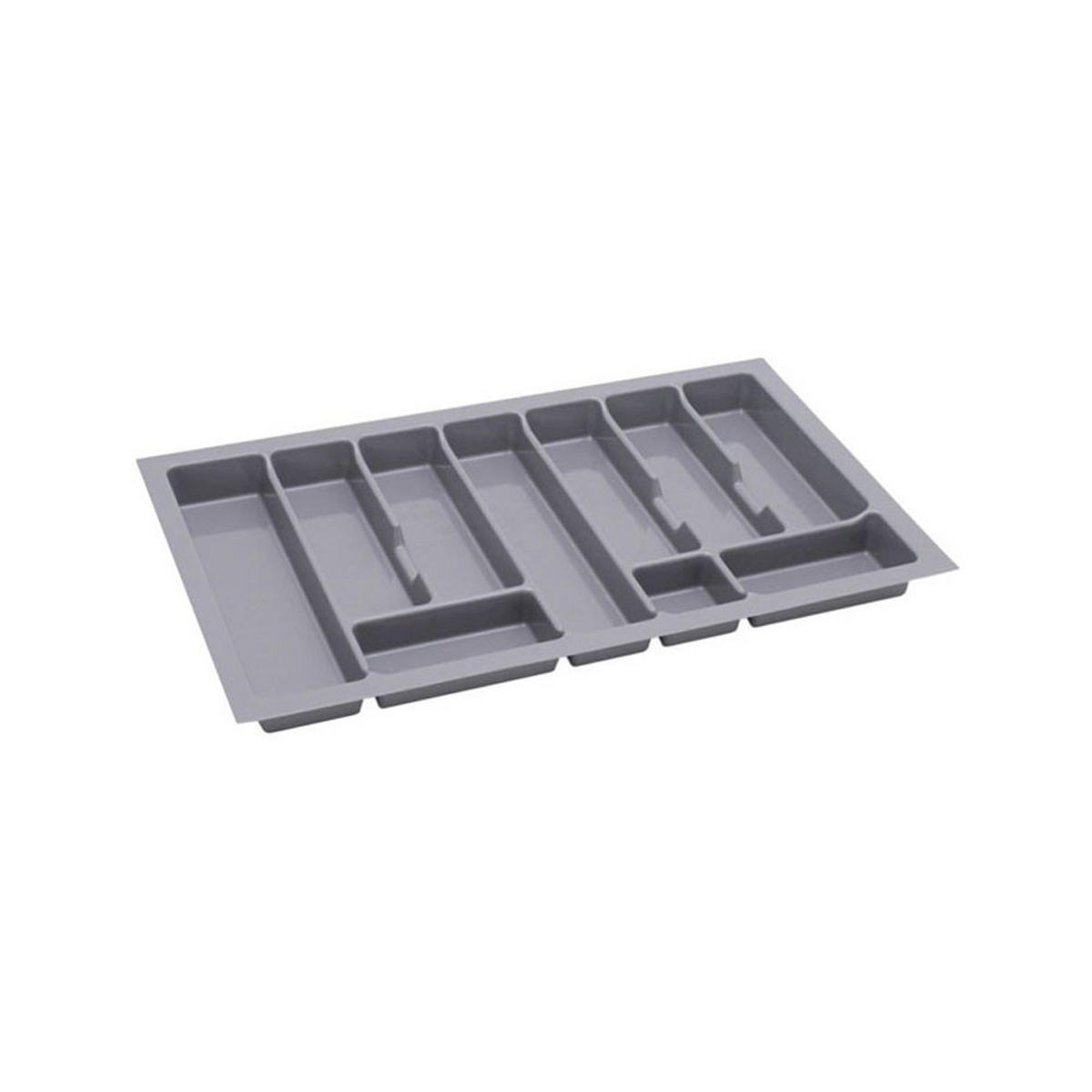 KÜCHENZEILE Avellino 10-teilig weiß matt / weiß Acryl Hochglanz / Hockory Natur 10-teilig - Weiß/Braun, Holzwerkstoff (406/207/59cm) - Feldmann-Wohnen