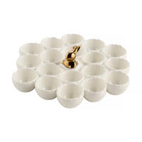 EIERPLATTE Orelia - Weiß, Stein (26.5/7.5/23cm) - home&you