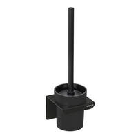 SILIKONBÜRSTE für die Toilette Lizan 10,5/10,5/35,5 cm - Schwarz, Metall (10.5/35.5/10.5cm) - Wenko