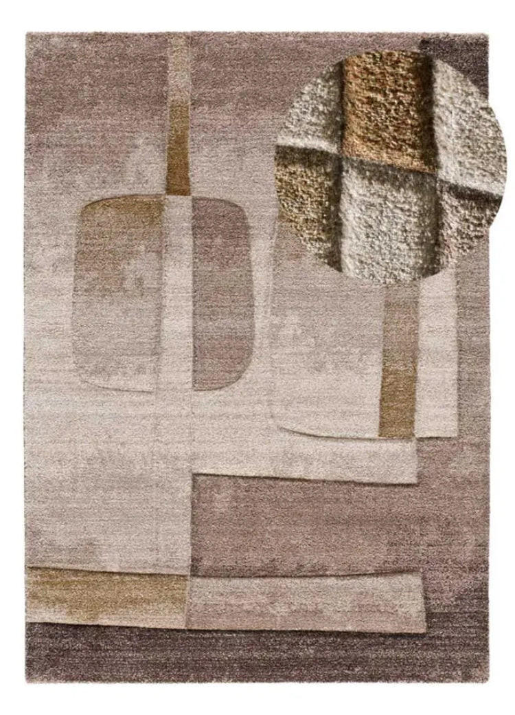 Atticgo Hochflorteppich Braun 160x235 cm