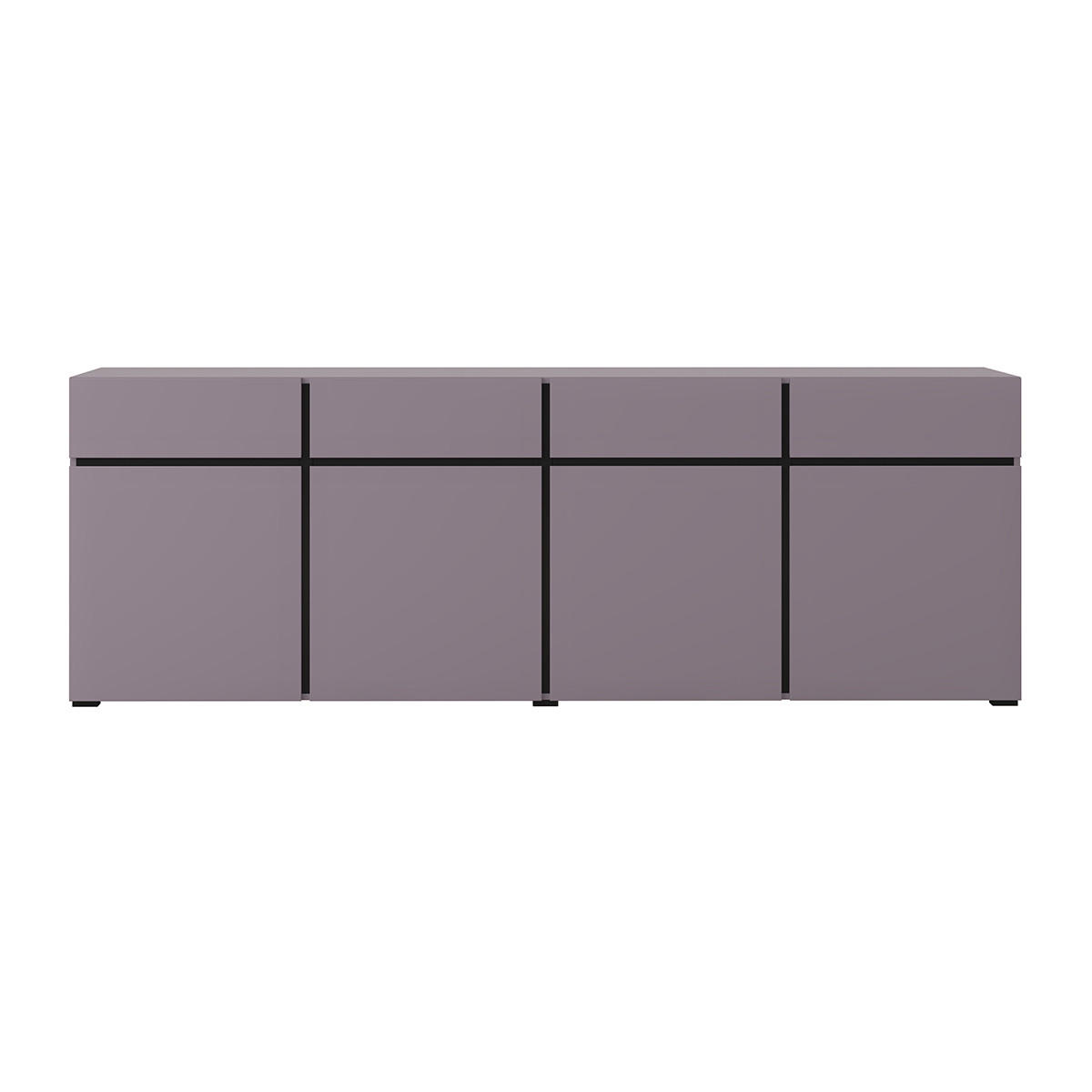 KOMODA Lilia ljubičasta - ljubičasta, drvni materijal (225/78.5/40cm) - Petits-meubles