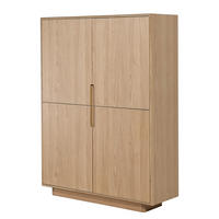 HIGHBOARD - Eiche teilmassiv - Eiche - Braun, Eichenholz/Holz (110/150/40cm) - home24