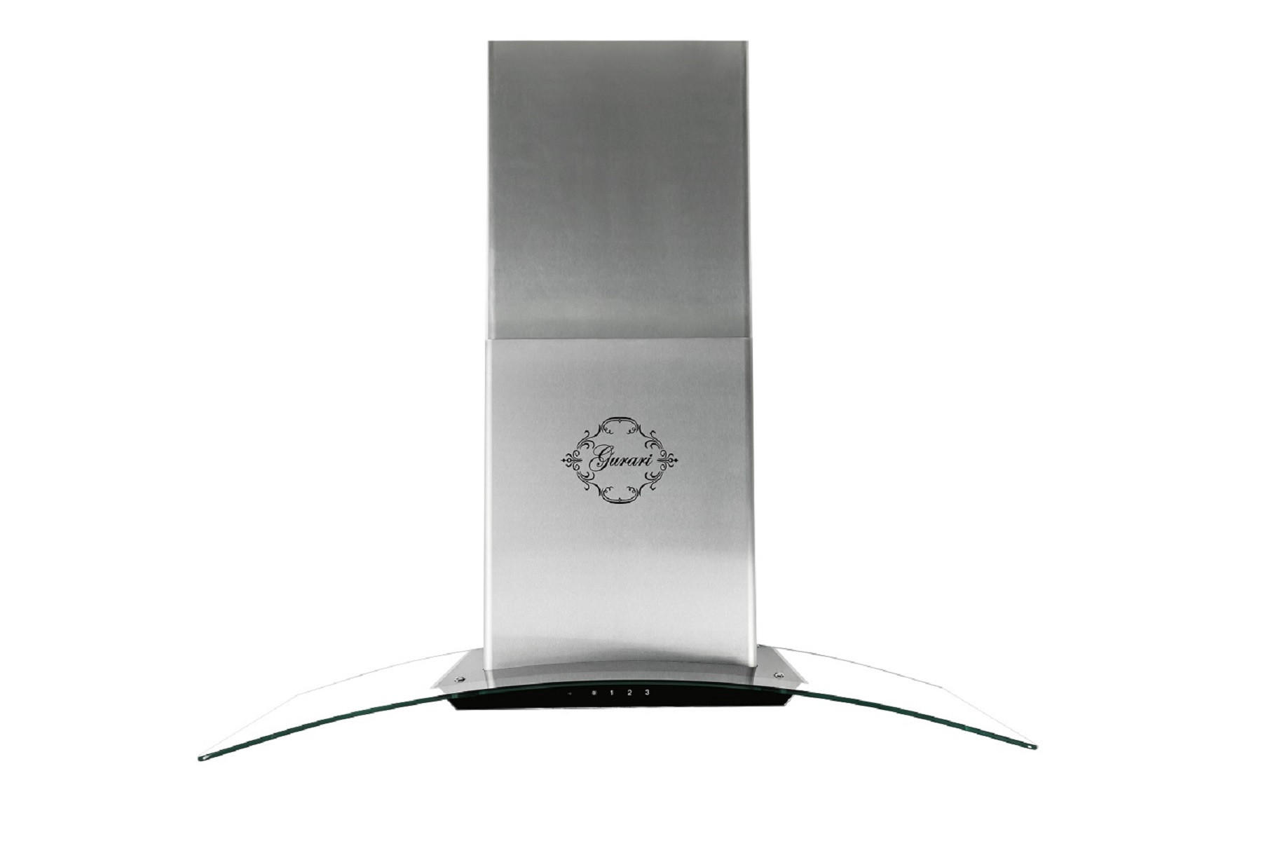 DUNSTABZUGSHAUBE GCH T 465 IS 60 BL PRIME + Umluftset, 60 cm Edelstahl - Silberfarben, Glas/Metall (60/81/43cm) - Gurari
