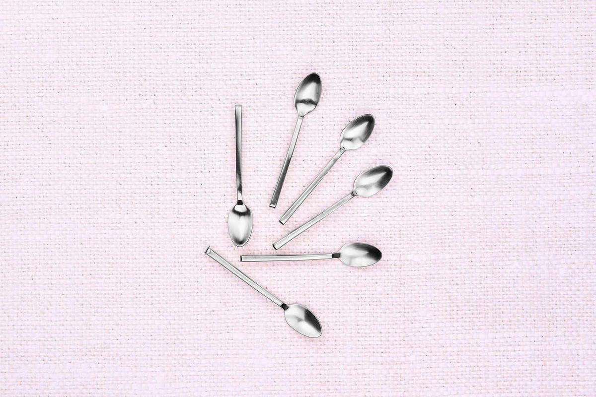 LÖFFEL 6er-Set Olaf - Silber - Silberfarben, Metall - Björn