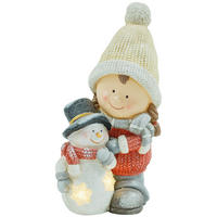 WEIHNACHTSFIGUR - Multicolor, Kunststoff/Metall (18/45.5/25cm) - HOMCOM