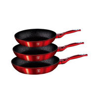 PFANNENSET Rot 28/28/5.2 cm BH1288 - Rot, Kunststoff - Berlinger Haus