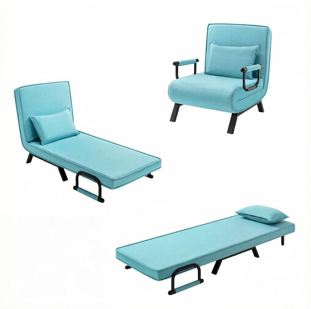 Okwish Schlafsessel Blau 74x26x190 cm