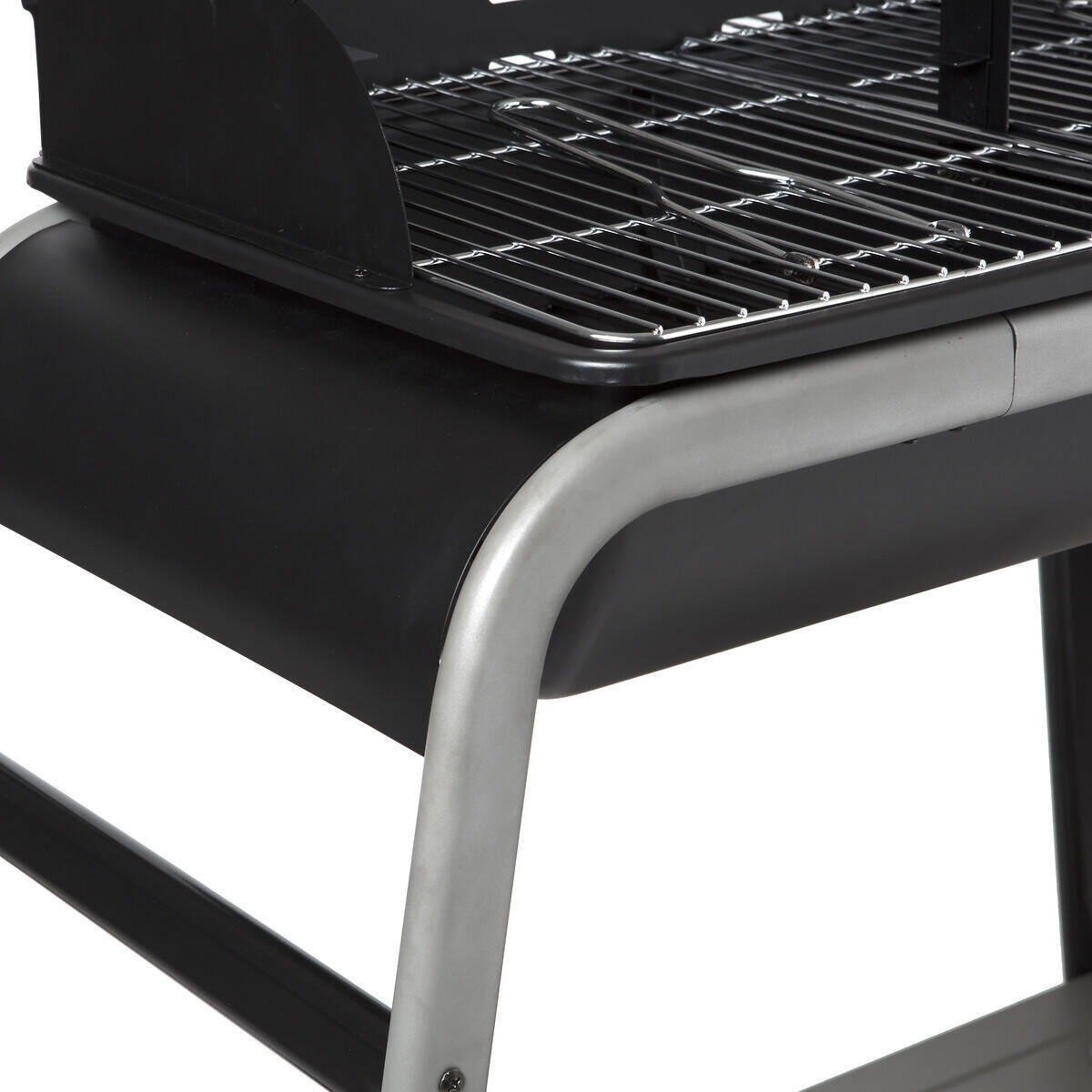 HOLZKOHLEGRILL BBQ - Schwarz, Metall (58.5/120/95cm)